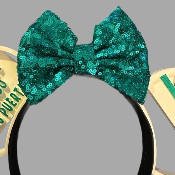 Disney Inspired Handmade Monorail Message 3D Minnie Ears Headband - NWOT - Picture 2 of 5